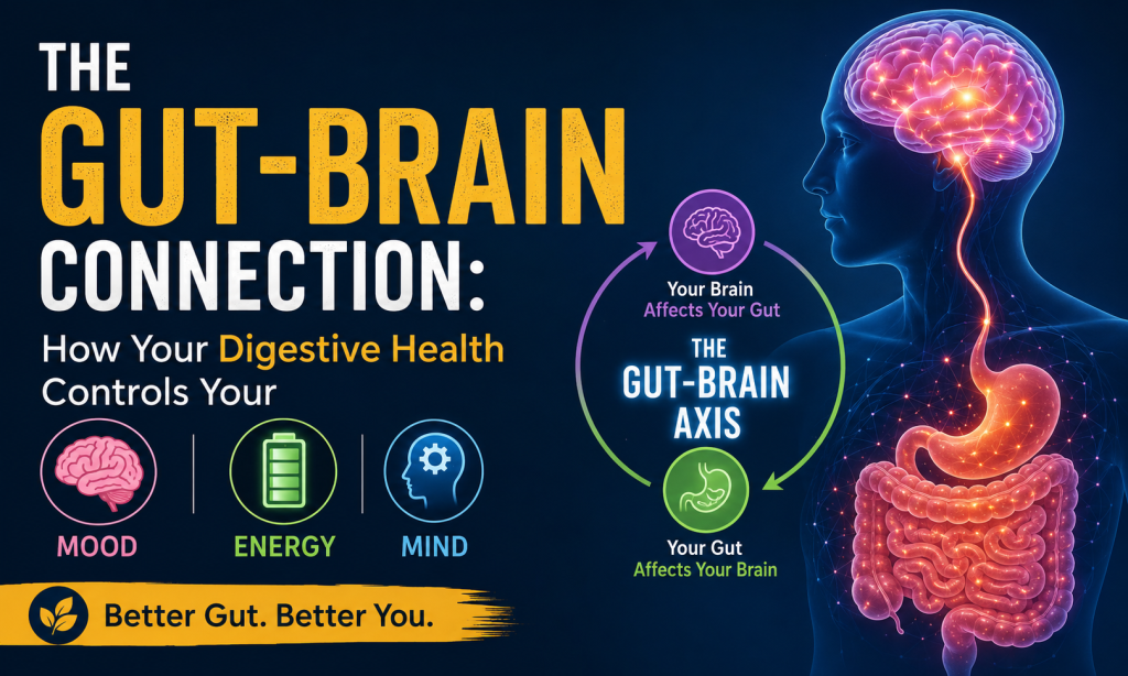 The Gut-Brain Connection: How Your Digestive Health Controls Your Mood, Energy, and Mind
